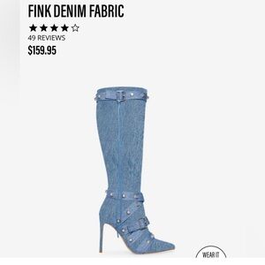 Steve Madden Blue Over the Knee Boots